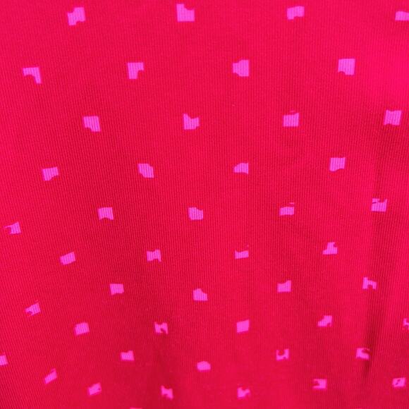 Nike Pro  Dri Fit Women's Pink Print Half Zip Pullover Activewear Top Medium - Picture 7 of 16